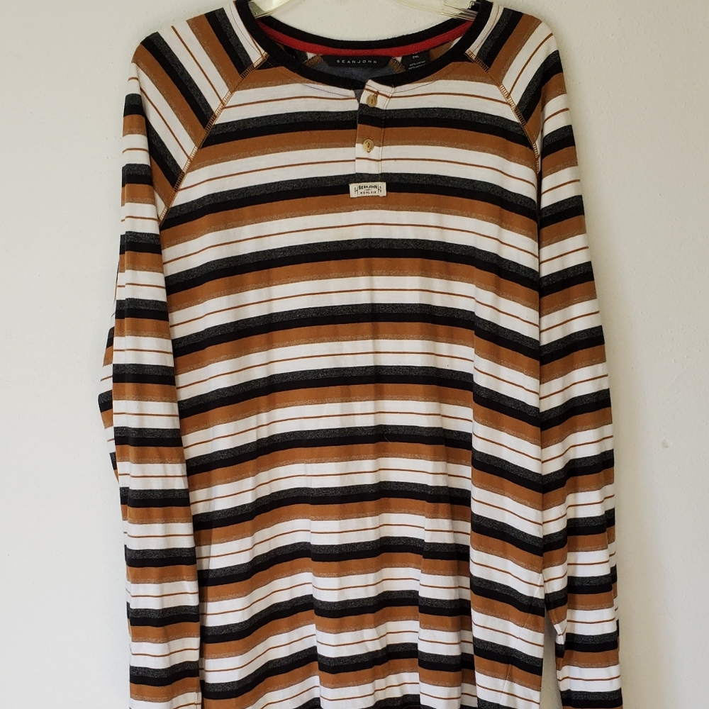 Sean John/ Striped Long Sleeve Top